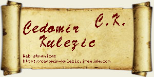 Čedomir Kulezić vizit kartica